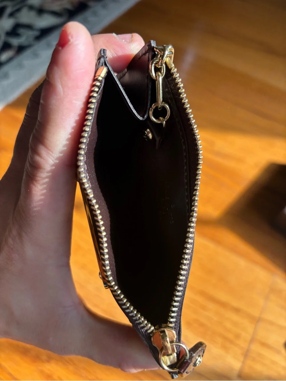 Louis Vuitton Vernis Key Pouch in Bordeaux Patent